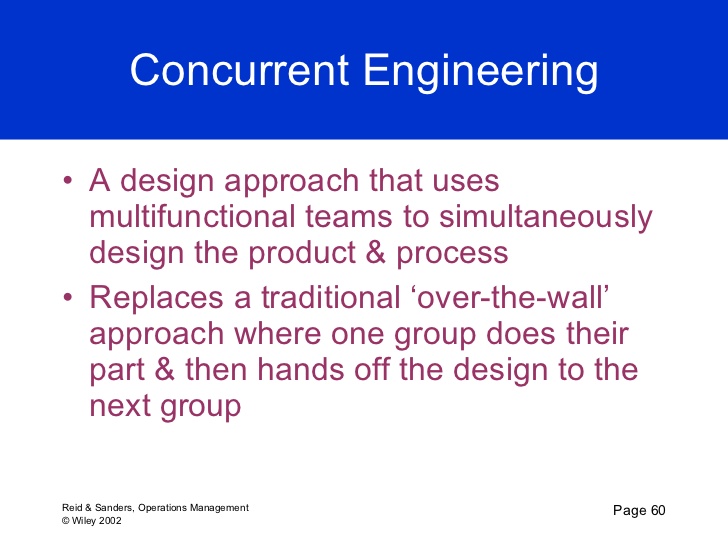 sequential approach to product design